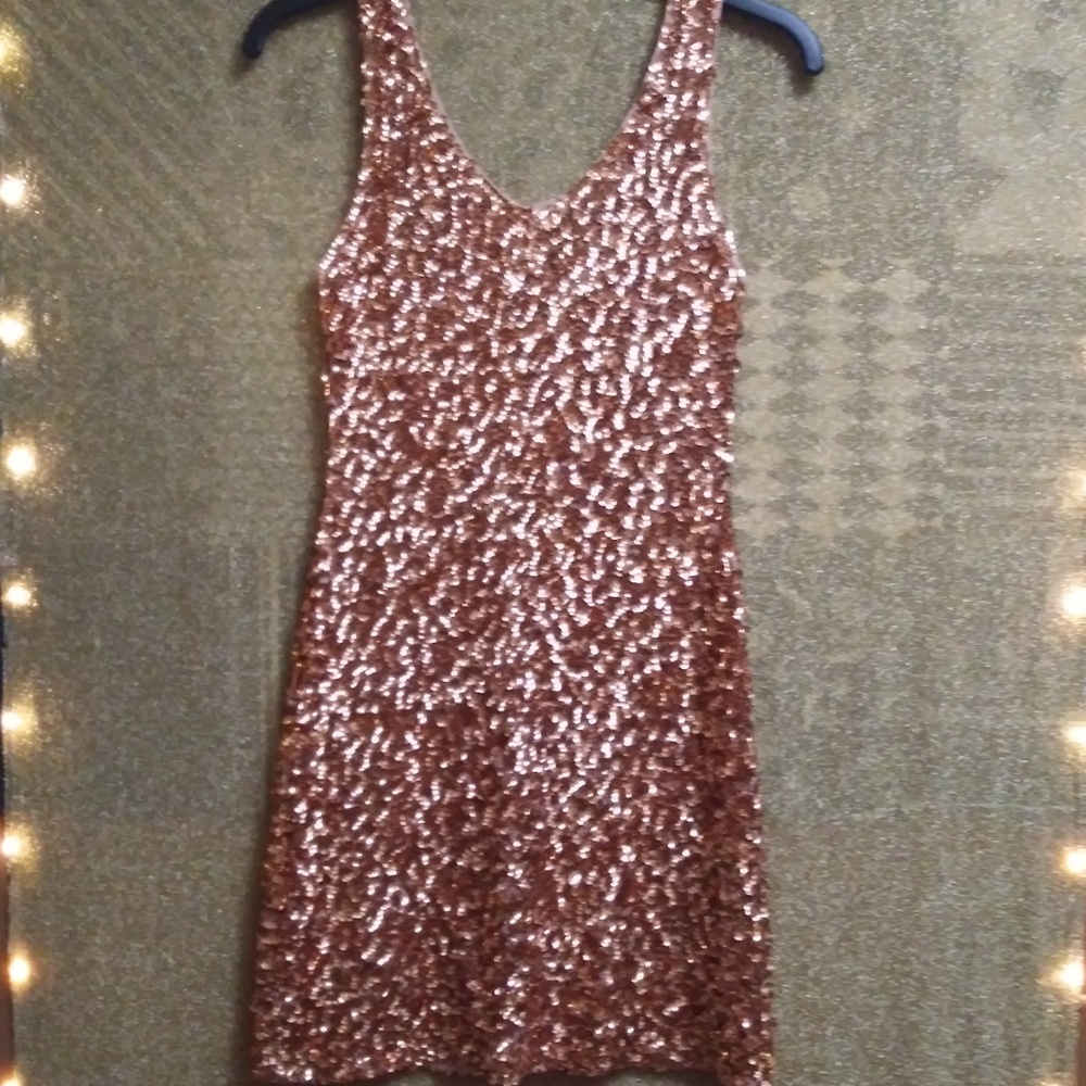 Women's sequence mini dress